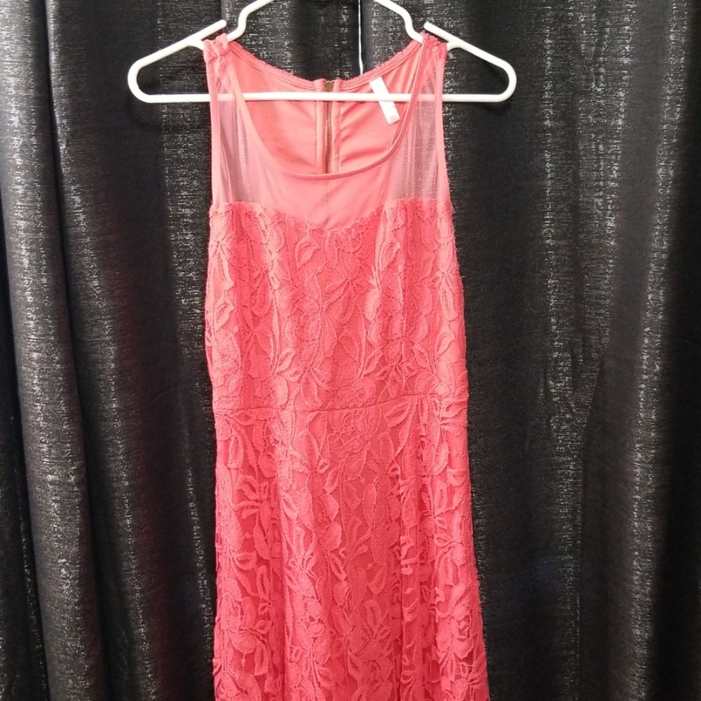Pretty pink lace dress